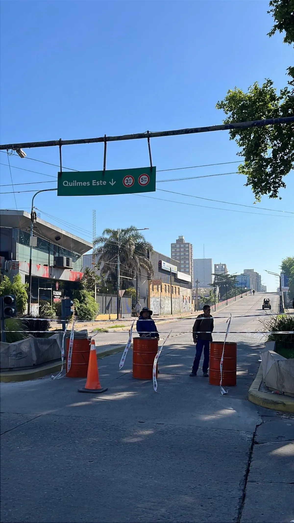 Comenzó el cierre temporal por obras del puente 14 de Agosto