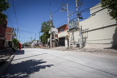 Avanzan los trabajos de pavimento en el barrio El Progreso de Bernal Oeste