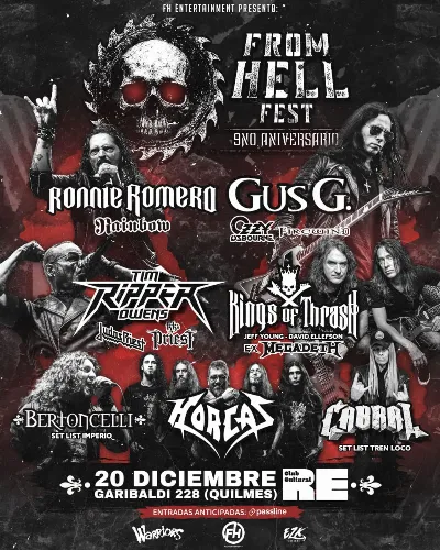 Mega festival de Heavy Metal: Miembros de Judas Priest, Megadeth y Ozzy Osbourne se presentan en Quilmes