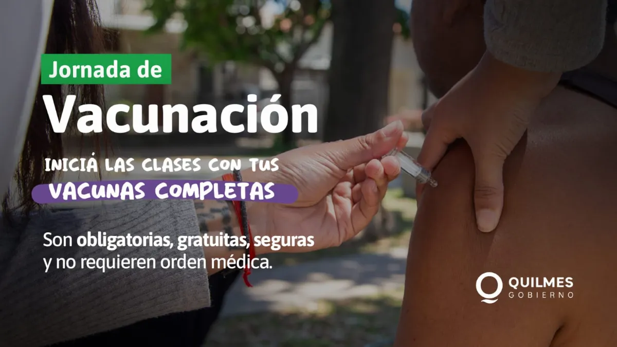 Jornadas de vacunación para completar el calendario obligatorio ante el comienzo de clases