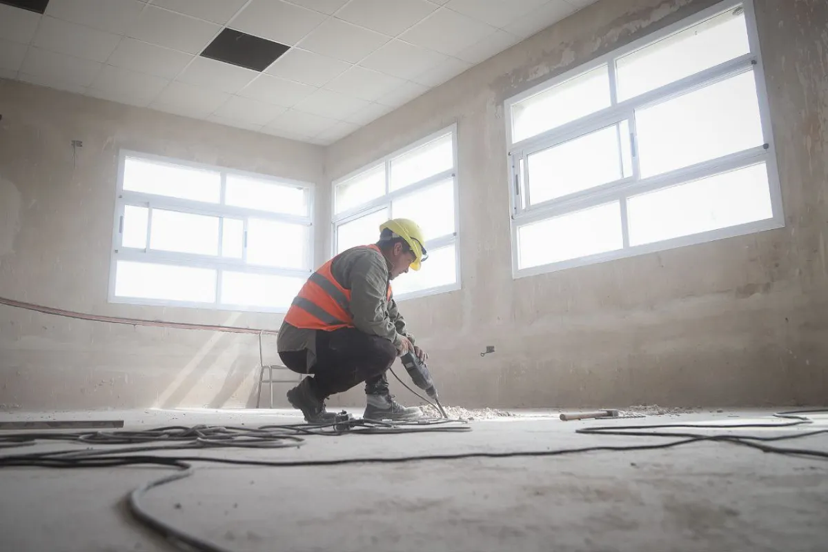 Continúan las obras de ampliación en la Escuela Técnica N° 1