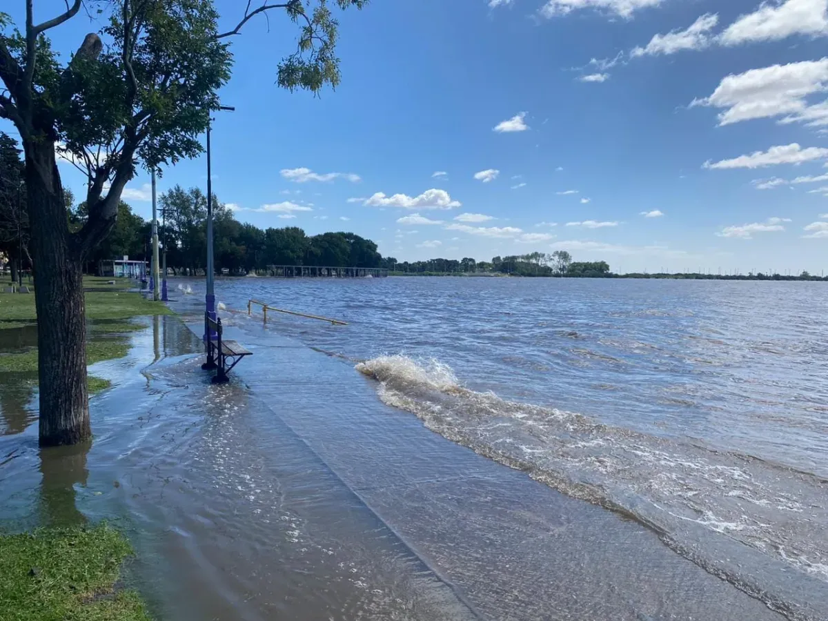Alerta por crecida del Río de la Plata para la tarde-noche de este jueves