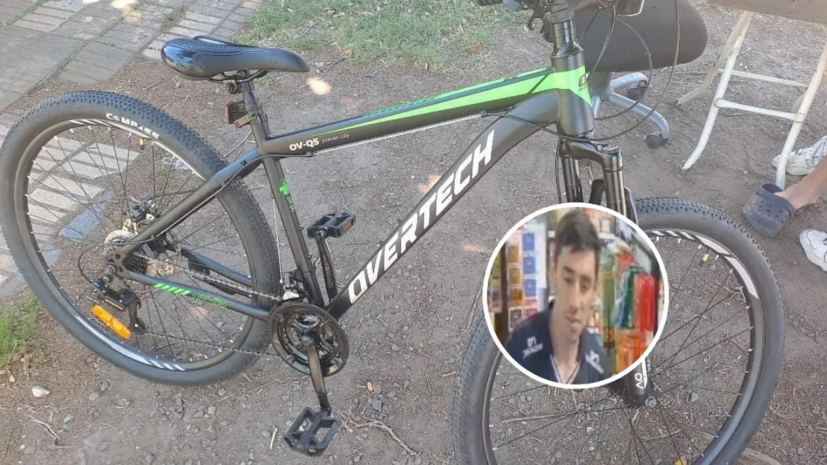 Vendedor ambulante entró a un kiosco y al salir se llevó la bicicleta del empleado