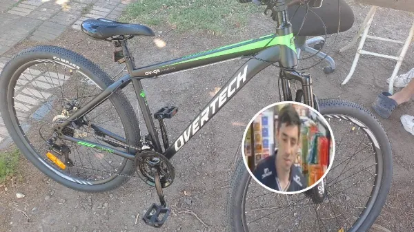 Vendedor ambulante entró a un kiosco y al salir se llevó la bicicleta del empleado