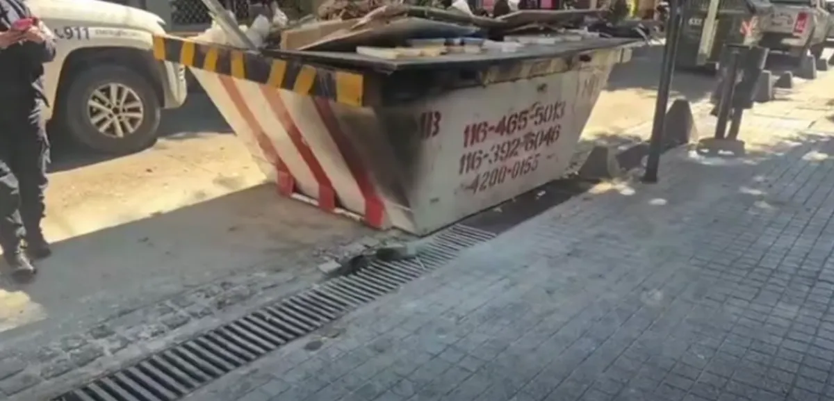 Intentaron incendiar con una bomba molotov un bazar chino