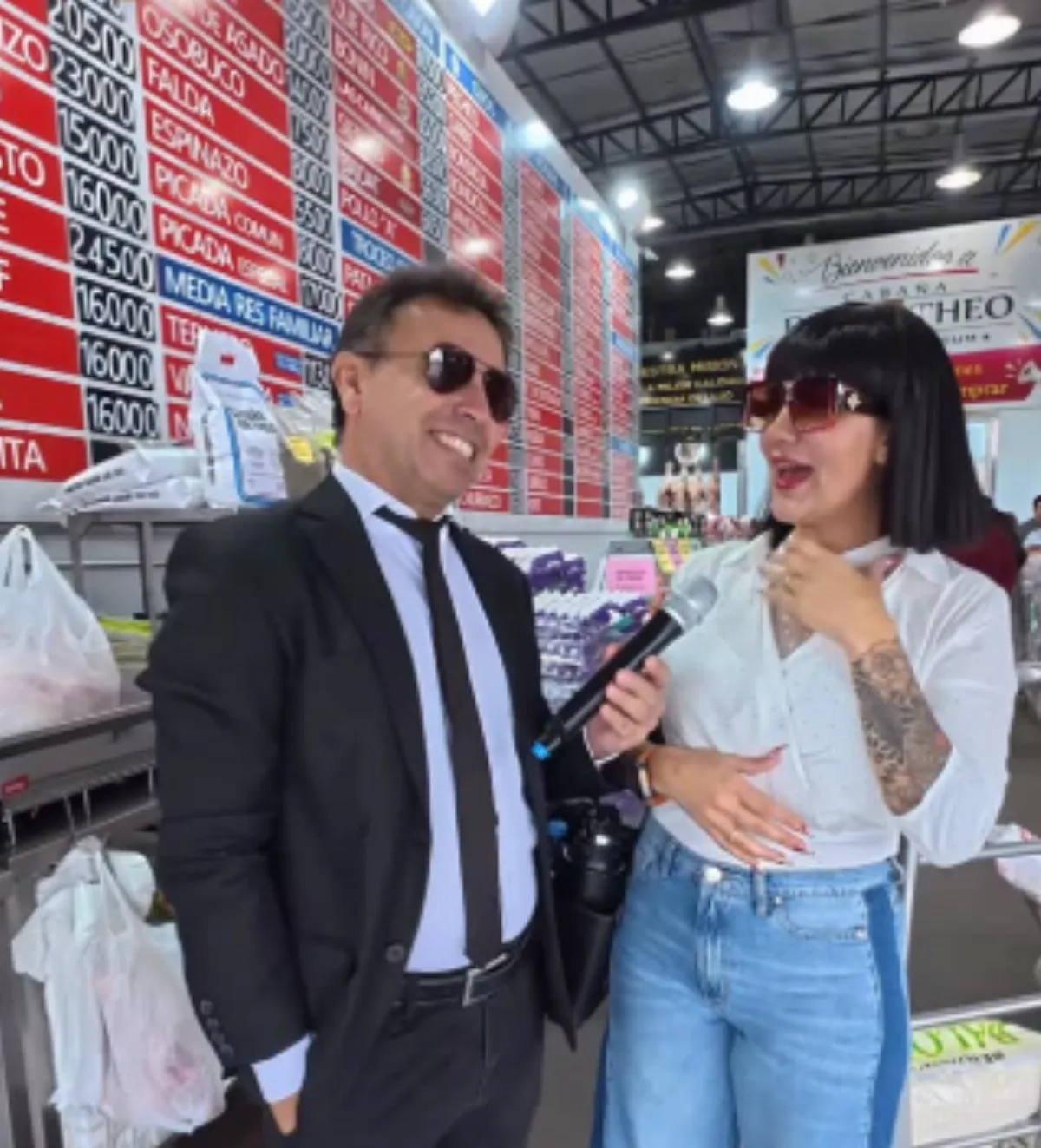 Gonzalito Rodríguez visitó una carnicería de Solano y mostró el fenómeno de la “media res familiar”