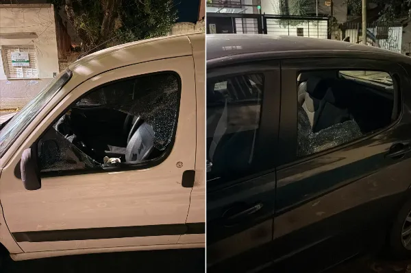 Rompieron vidrios de autos y robaron pertenencias en pleno centro de Quilmes
