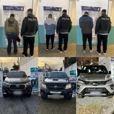 Desmantelaron aguantadero de autos de alta gama: Tres detenidos