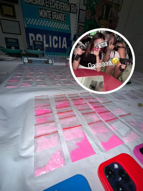Cocaína rosa y stickers de "Ricky Ricón": Cayó en Quilmes la banda liderada por "Las Reinas del Tusi"