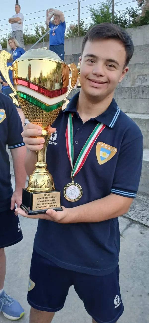 Quilmeño campeón del mundo: Franco Cottet hizo historia con la Selección Argentina de Básquet con Síndrome de Down