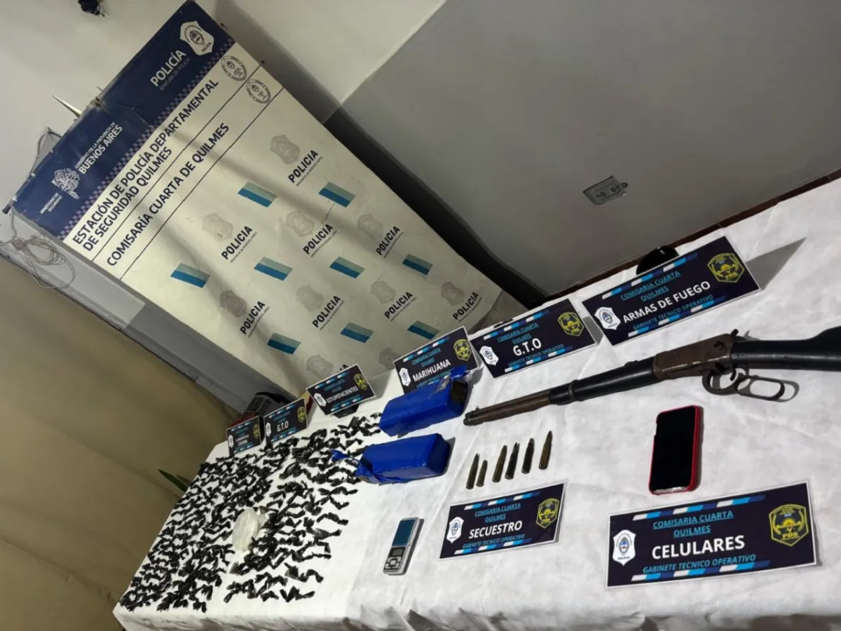 Golpe al narcotráfico en Solano: Secuestraron cocaína, marihuana y armas