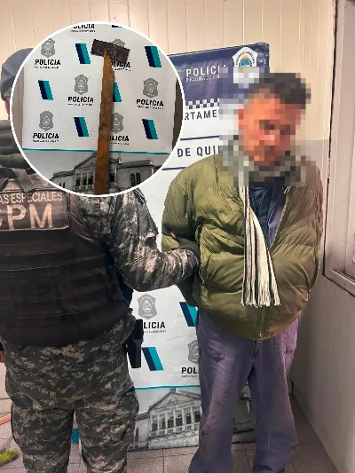 Detuvieron a un hombre que amenazaba a peatones con un trozo de madera