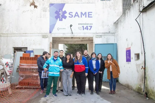 Avanza la obra de refacción integral de la central operativa del SAME Quilmes