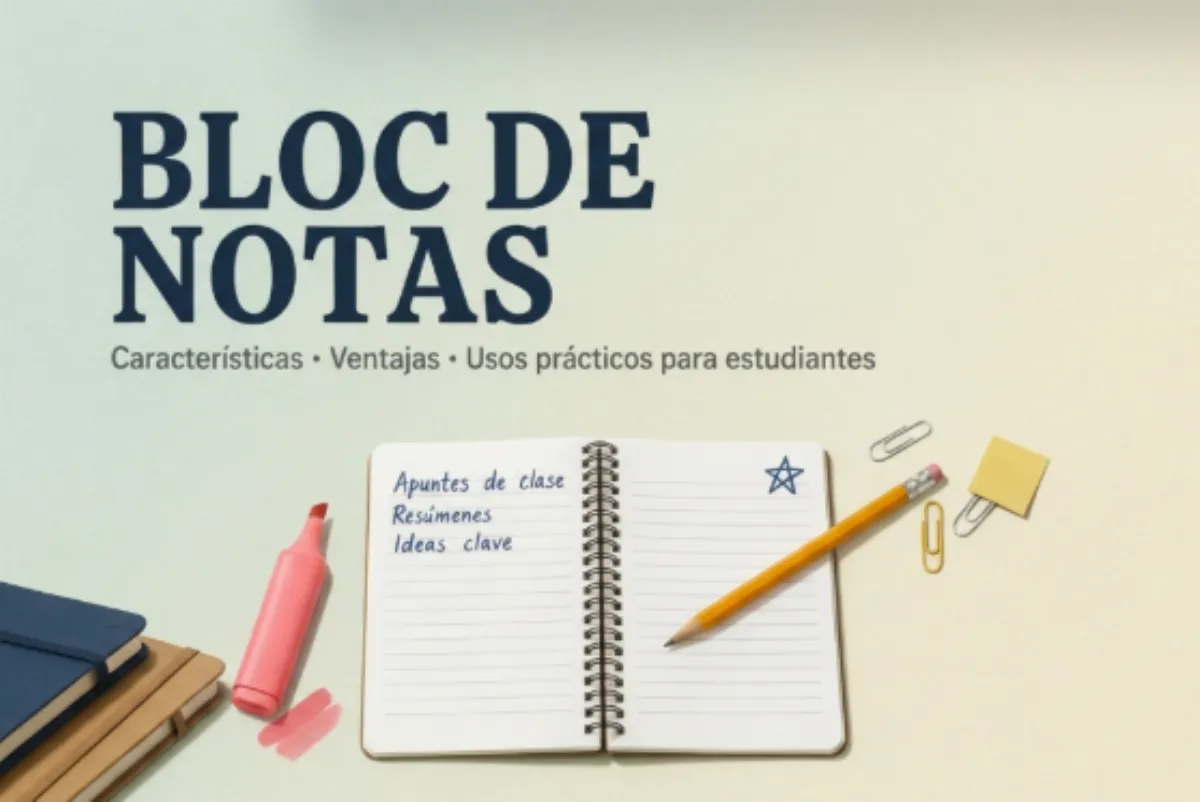 Bloc de notas: características, ventajas y usos prácticos para estudiantes
