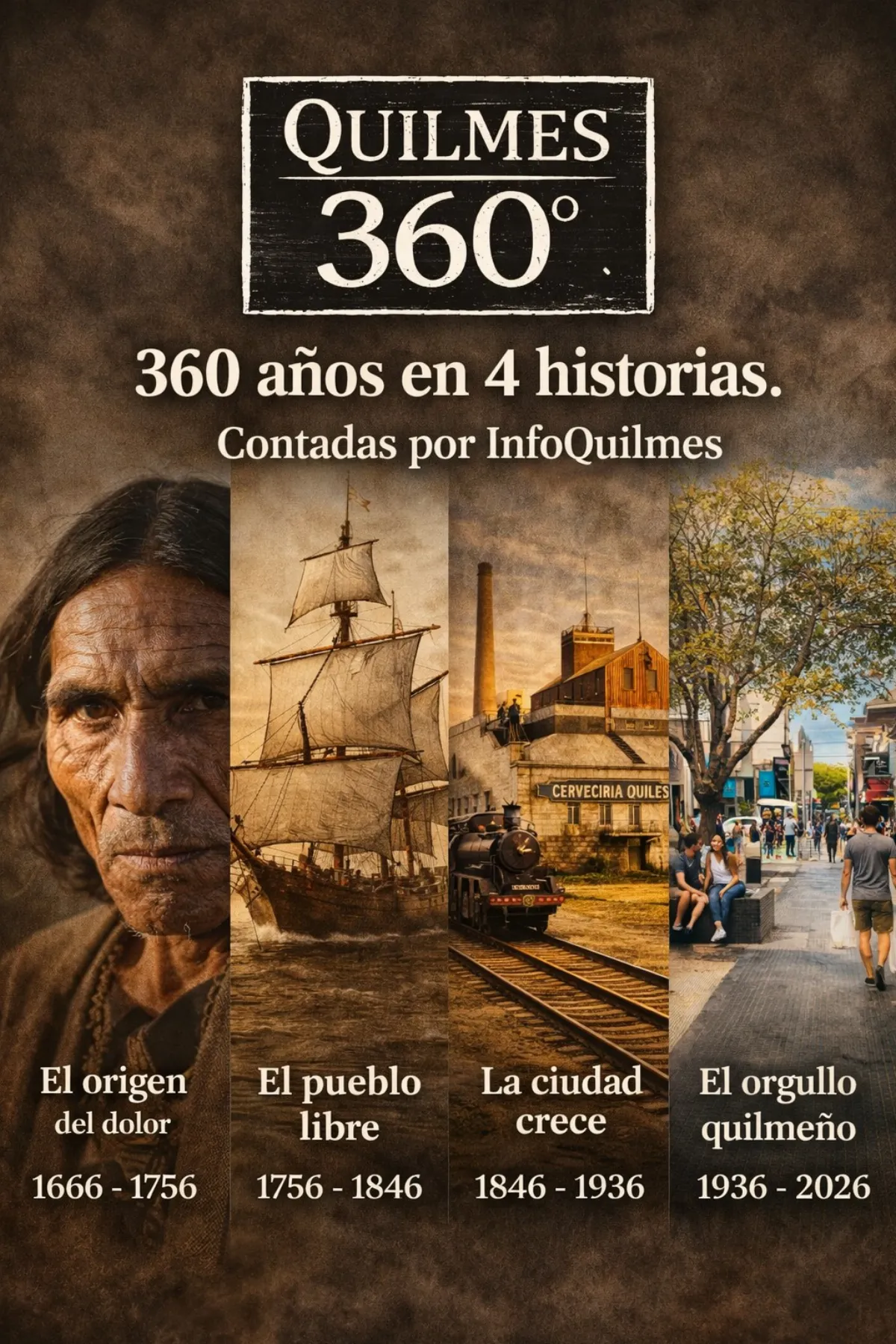 Quilmes cumple 360 años: InfoQuilmes lanza una serie documental con IA para contar la historia de la ciudad