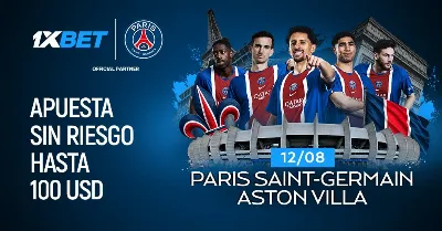 PSG vs. Aston Villa: ¡Elige a tu equipo con una apuesta gratis de hasta $100 y convierte la Supercopa de la UEFA en un partido con diferentes resultados!