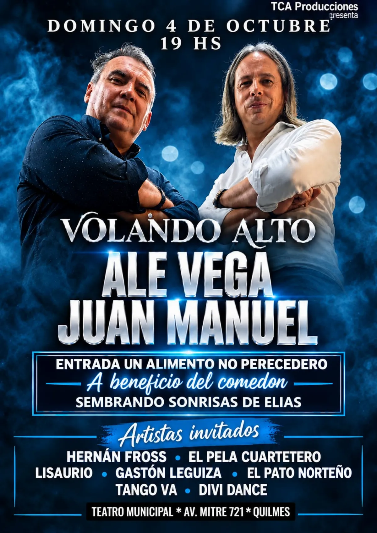 Gran festival solidario llega al Teatro Municipal de Quilmes
