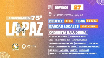 Se vienen los festejos por el 75° aniversario del Barrio La Paz