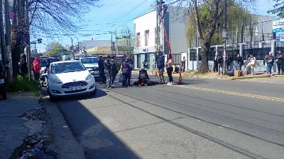 Delivery atropelló a una mujer en 12 de Octubre y Andrés Baranda