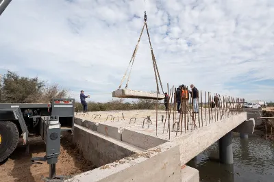 Avanza la construcción de la nueva subida y bajada de Ezpeleta en la autopista