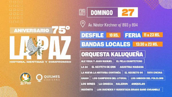 Se vienen los festejos por el 75° aniversario del Barrio La Paz