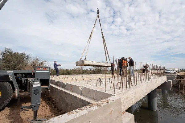 Avanza la construcción de la nueva subida y bajada de Ezpeleta en la autopista