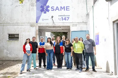 Avanza la obra de refacción de la central del SAME