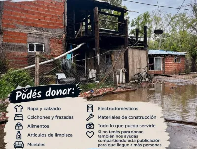 La Ribera: Una familia perdió todo en un incendio y necesita ayuda para reconstruir su hogar